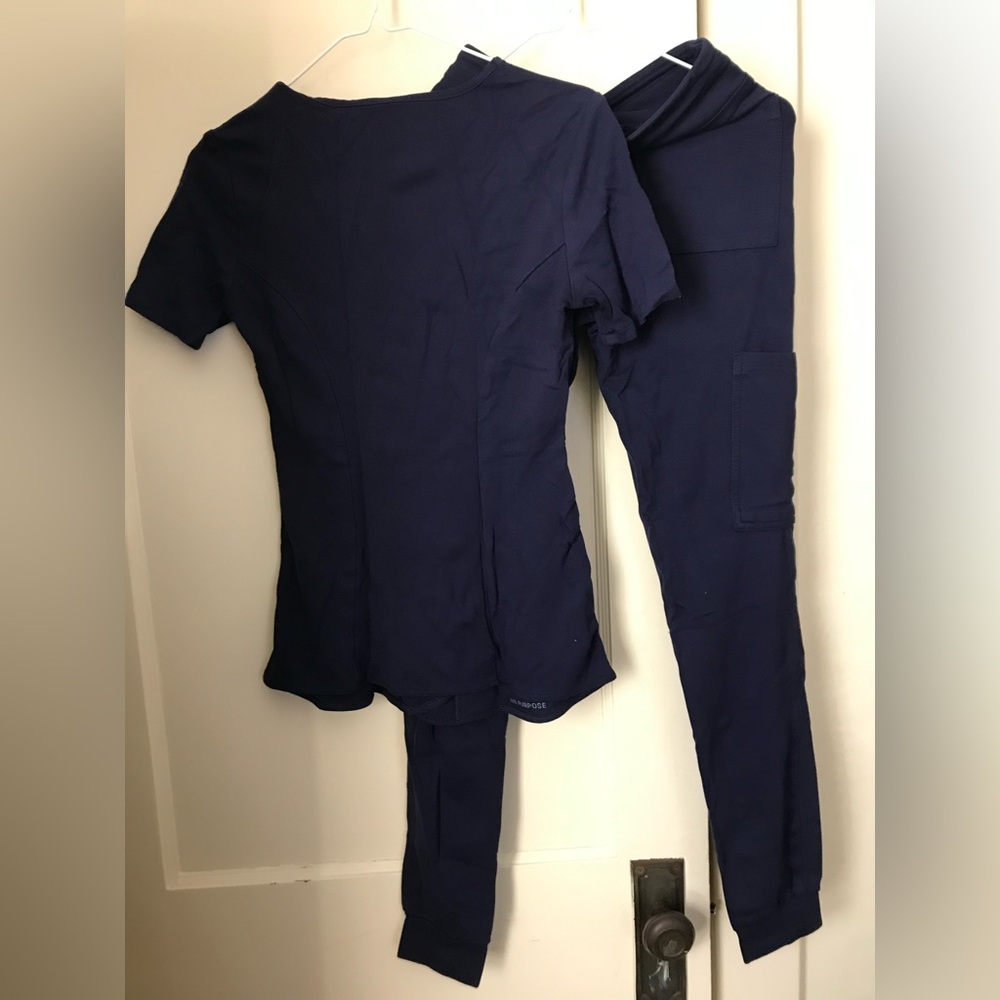 Jaanuu Navy Blue Scrub Set XXS